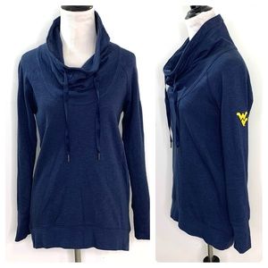 Columbia WVU Cowl Neck Fitted Pullover Sweatshirt